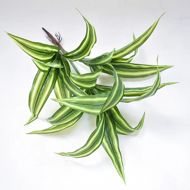 Dlight Decor 43cm Dracaena Air Grass Branch with Bamboo Leaves for Desktop Decor