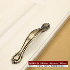 Retro Bronze Cabinet Handles - Antique Metal Kitchen Door Pulls and Wardrobe Knobs 128mm 2805-96mm Handles
