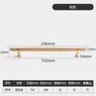 Black and Gold Knurled Cabinet Handles – Modern Cupboard Drawer Pulls for Kitchen and Wardrobe Gold 192mm Handles