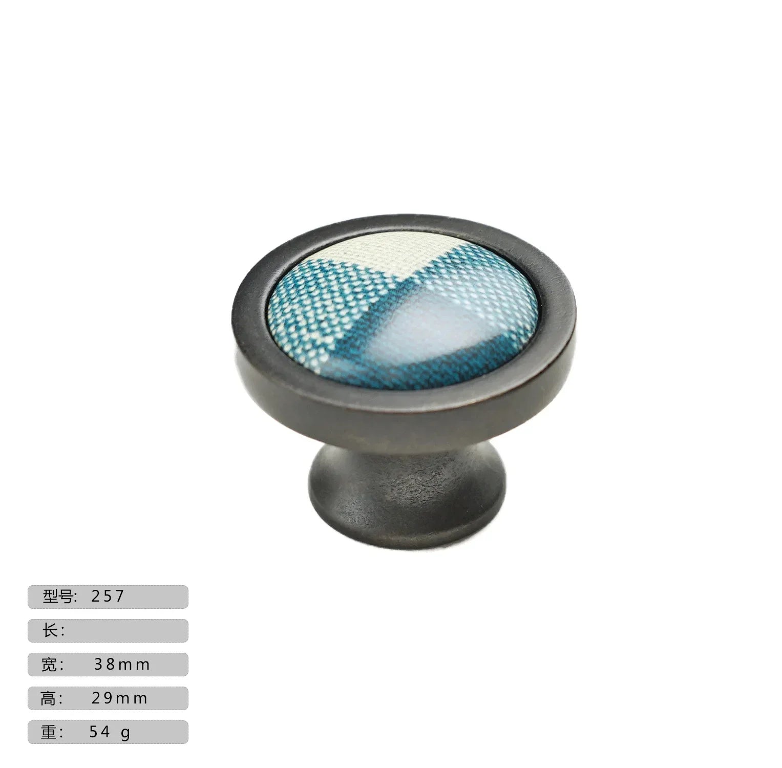 Precision Ceramic Cabinet Handles – American Style Plaid Knobs for Wardrobes and Kitchen Furniture 257 Handles