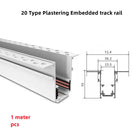 Modern Magnetic Track Lights - Embedded LED Spotlight Downlight 1 pcs Track / White light 4000K ceiling light