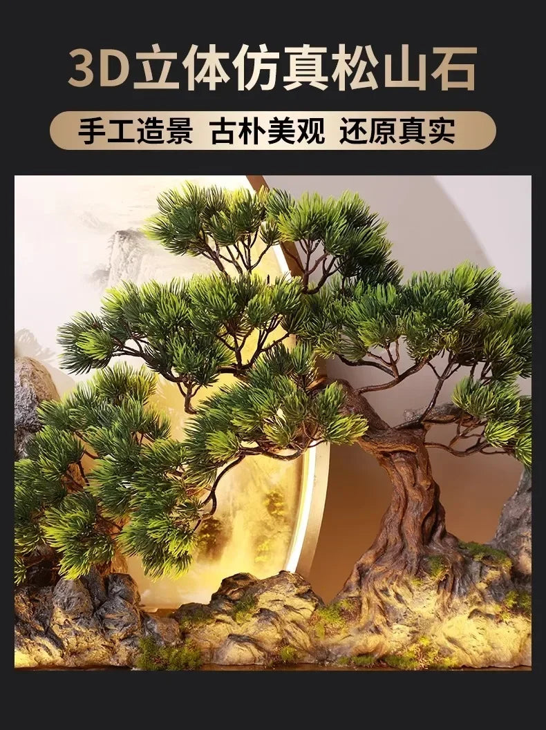 Dlight Decor 3D Wooden Landscape Wall Lamp Wall Art