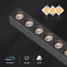 Ultra-Thin LED Grille Light with Magnetic Track and Intelligent APP Control ceiling light