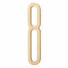 Solid Brass Alphabet Letters and Numbers – Adhesive DIY Door Decor for Home Hotel and Baby Names 8 / 80mm height Brass