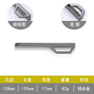 Gold and Pearl Grey Cabinet Handles - Modern Zinc Alloy Pulls for Kitchen and Furniture Pearl Grey 128mm Handles