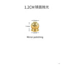 Solid Brass Ball Cabinet Knobs - Vintage Single-Hole Wardrobe and Drawer Handles Mirror polished 12mm Knobs