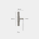 Solid Brass Knurled Cabinet Handles – Brushed Nickel Wardrobe Pulls and Textured Bar Knobs 80mm Handles