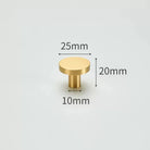 Modern Simple Solid Brass Cabinet Knobs – Wardrobe Handles and Kitchen Pulls 11 Knobs