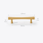 Gold Brass Dresser Handles – Modern Cabinet Pulls and Drawer Knobs for Kitchen and Furniture 130mm Handles