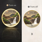 Dlight Decor Luxury Glow Round Wall Light for Interiors B / Dia 80cm / NON dimm warm light|Gold border Wall Art