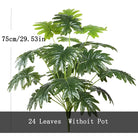 Dlight Decor 75cm Monstera Palm Tree with 24 Turtle Leaves A