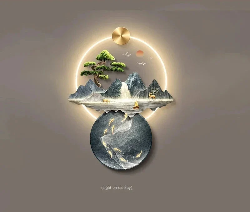 Dlight Decor 3D Wall Painting Light for Hallway Art E-wiring light / 74X100CM / CHINA|remote control|AU Plug Wall Art