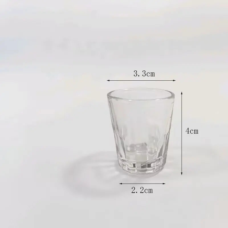Dlight Decor 6pc Mini One-Sip Glass Set for Tea & Wine 20ml / 6pcs Cocktail Glasses