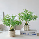 Dlight Decor 44cm Palm Plant Branch with Real Touch Monstera Leaves
