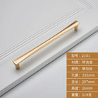 Brushed Zinc Alloy Door Handle – Simple Single Hole Design coppery-192 Handles