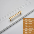 Brushed Zinc Alloy Door Handle – Simple Single Hole Design coppery-96 Handles