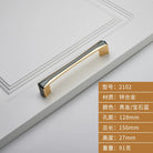 American Zinc Alloy Cabinet Handles - Solid Drawer Knobs for Wardrobes Closets and Furniture Gold Blue-128 Handles