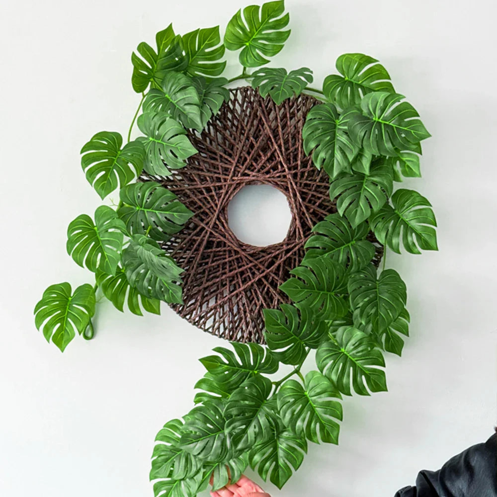 Dlight Decor 180cm Hanging Monstera Vine with Turtle Leaves
