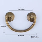 Antique Brass Arch Cabinet Pulls – Vintage Drawer Handles for Home Improvement Bronzer 65mm Pulls