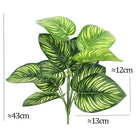 Dlight Decor 43cm Monstera Turtle Leaf Palm Branch for Home and Garden Decor