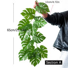 Dlight Decor 180cm Hanging Monstera Vine with Turtle Leaves A