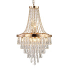 Arabelle 19.7-Inch Gold & Chrome Crystal Chandelier