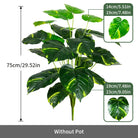 Dlight Decor 75cm Tropical Monstera Plant 24 Leaves