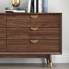 Leaf Shape Brass Handles – Hidden Knobs for Furniture Drawer Dresser and Wardrobe Knob