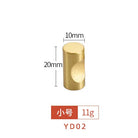 Modern Pure Brass Cabinet Handles - Single Hole Brushed Gold Drawer Knobs for Kitchen and Wardrobes 10-small Knonbs