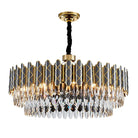 Elegant Post - Modern Black Crystal Chandelier - A Simple Atmosphere Fixture For Living Rooms