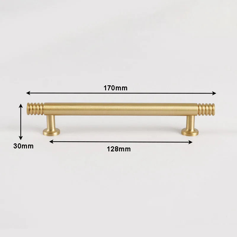 Brass Kitchen Cabinet Handles – Gold Textured Drawer Knobs and Door Bar Handles gold 170mm Handles