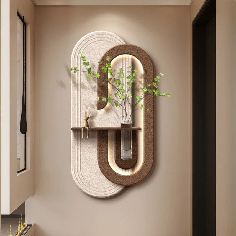 Dlight Decor LED Green Vase Wall Light for Hallways Wall Art