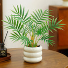Dlight Decor 44cm Palm Plant Branch with Real Touch Monstera Leaves
