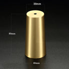 High Brass Cabinet Leg Covers – Gold Chair Cups and Table Feet Protectors for Furniture D40 C30 H80 Cabinet Legs