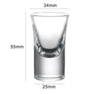 Dlight Decor 15ml Thick-Bottom Shot Glass – Single Baijiu & Spirits Cup 1pcs / 15ml