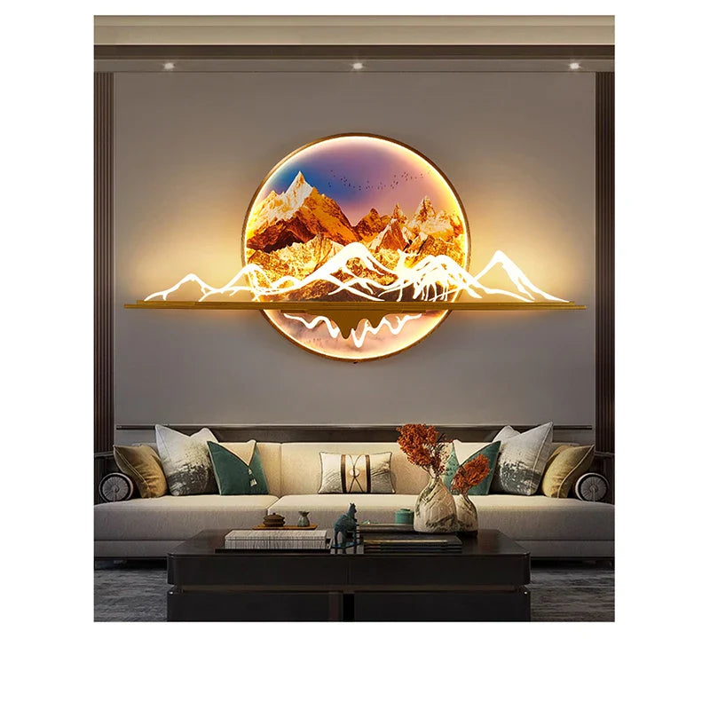 Dlight Decor Artistic Landscape Wall Glow Lamp Wall Art