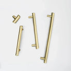 Modern Brushed Gold Cabinet Handles - Zinc Alloy Drawer Pulls for Kitchen and Furniture Handles