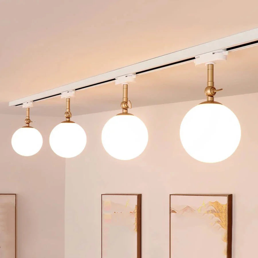 10W Nordic LED Track Light with G9 Glass Globe for Ceiling Spotlights ceiling light