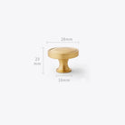 Gold Brass Dresser Handles – Modern Cabinet Pulls and Drawer Knobs for Kitchen and Furniture 28mm knob Handles