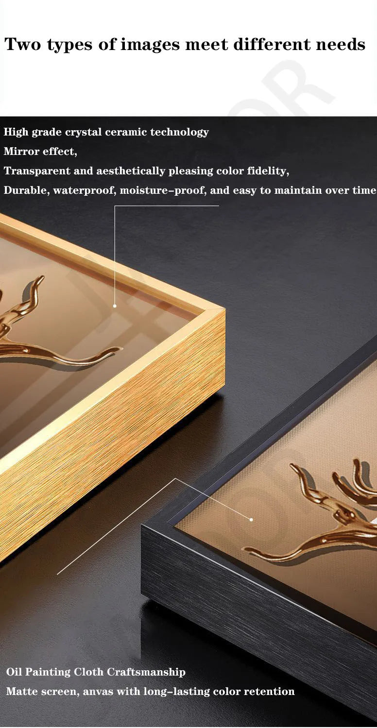 Dlight Decor Crystal Porcelain LED Wall Mural Light Wall Art