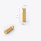 2pcs Simple Brass Wall Hooks – Gold Coat Key and Bag Holders for Home Storage A8 wall Hook
