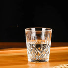 Dlight Decor 6pc Retro Engraved Glass Set Whisky Beer Juice & Water Cups 50ml / 6pcs