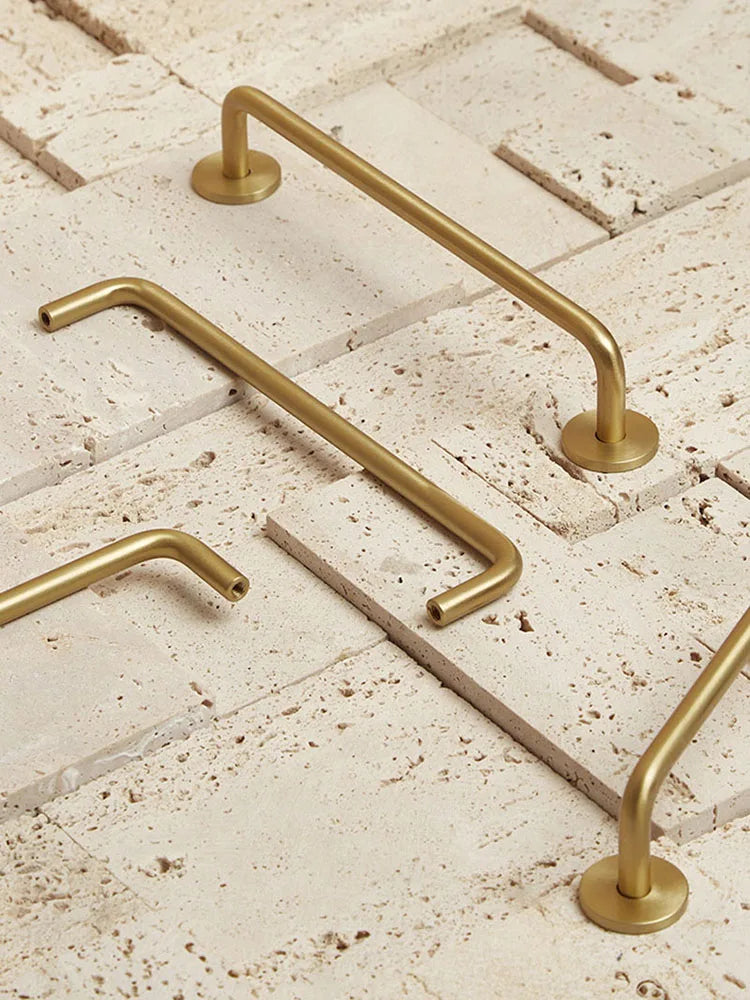 Modern Brass Furniture Bar Handles – Stylish Cabinet Pulls and Towel Bars (7mm Solid Brass) Handles