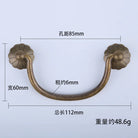 Antique Brass Arch Cabinet Pulls – Vintage Drawer Handles for Home Improvement T Bronzer 85mm Pulls