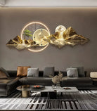 Dlight Decor Nordic Silent LED Wall Clock Light Wall Art