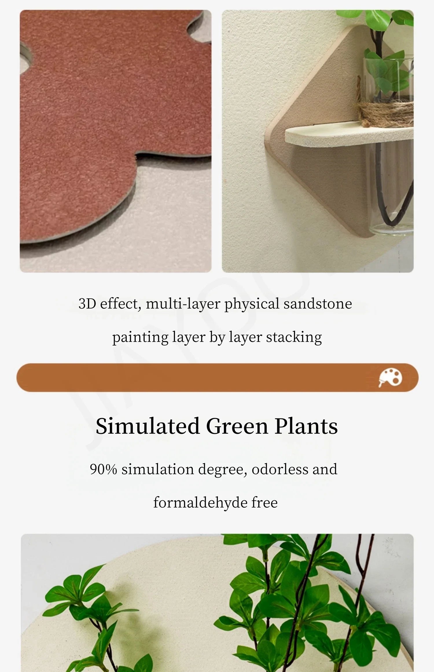 Dlight Decor LED Green Vase Wall Light for Hallways Wall Art