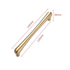 Solid Brass Cabinet Handles – Satin Brass Gold Bar Pulls and Knobs for Drawers and Wardrobes 2008-MS Handles