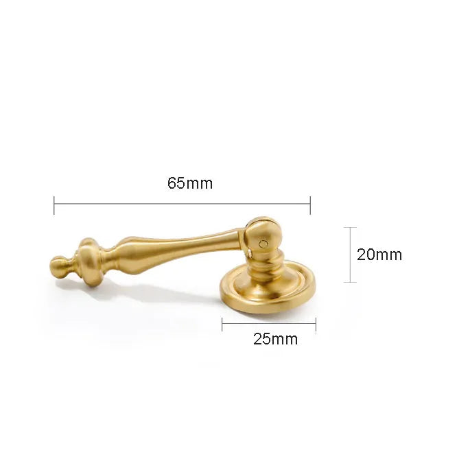New Brass Cabinet Handles – Modern T-Bar Pulls and Drawer Knobs for Kitchen and Wardrobe 65mm Handles