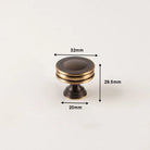 Brass Kitchen Cabinet Handles – Gold Textured Drawer Knobs and Door Bar Handles 32mm Handles