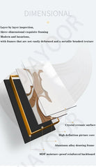 Dlight Decor Clock Wall Light with Luxury Crystal Glow Wall Art